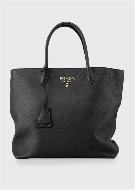 Prada Daino Tote Bag w/ Removable Crossbody Strap